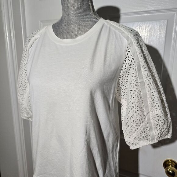 3.1 PHILLIP LIM borderie anglaise T-shirt - Picture 3 of 6